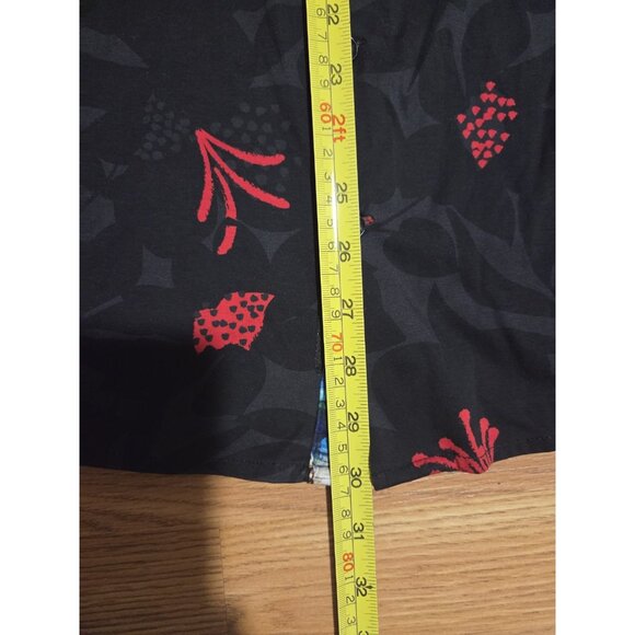 Au Noir Long Sleeves Shirft Black and Red Size 4/L Pre-Owned - Picture 6 of 8